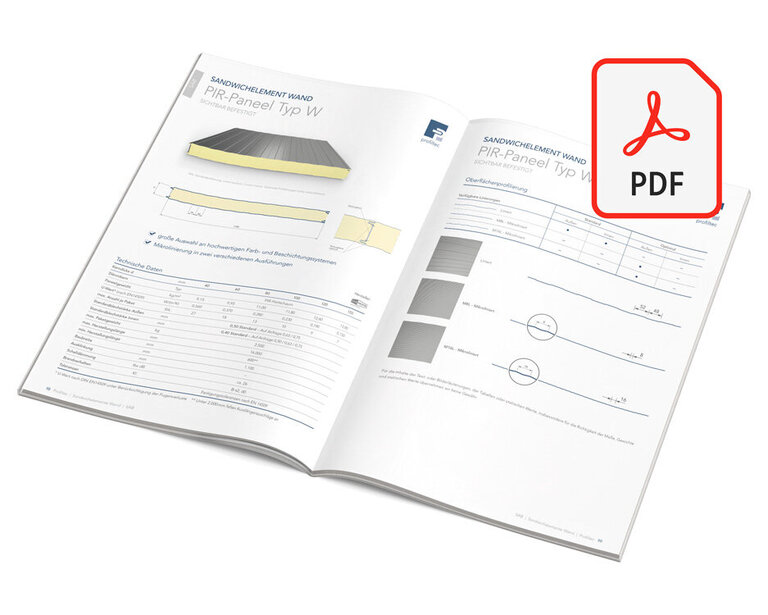 Die Produktbroschüre Profile & Paneele als PDF-Datei