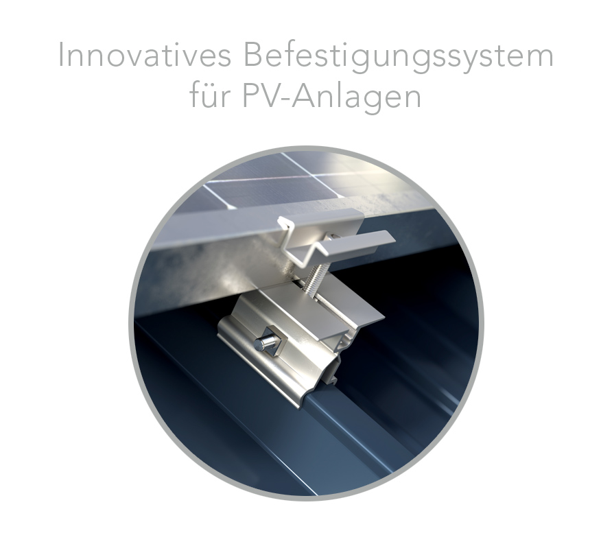 Innovatives Befestigunssystem für PV-Anlagen